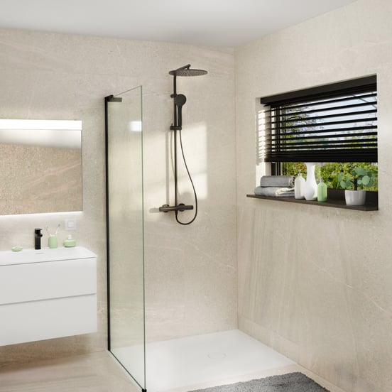 Balmani Modular korte stabilisatiestang links 18x14cm mat zwart