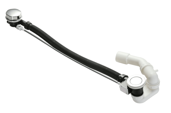 Linie Merca siphon de baignoire avec trop-plein chrome