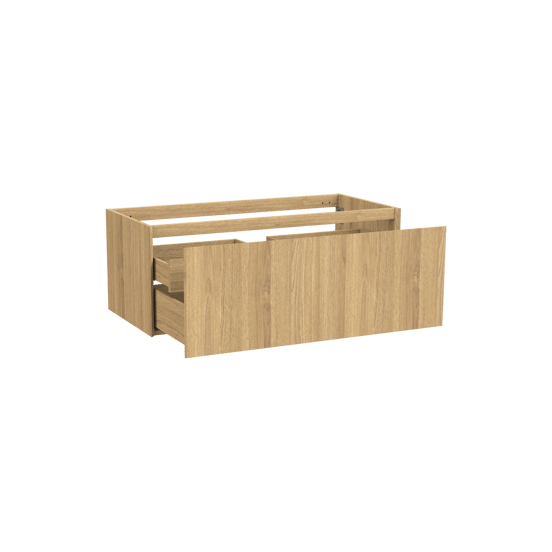 Balmani Idra meuble sous-vasque suspendu 120 x 55 cm plaqué chêne naturel 2 tiroirs