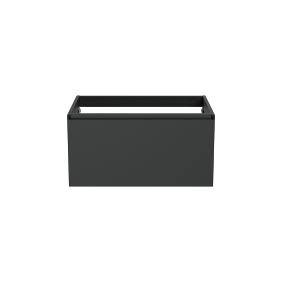 Balmani Idra zwevende wastafelonderkast 90 x 55 cm mat zwart 2 lades