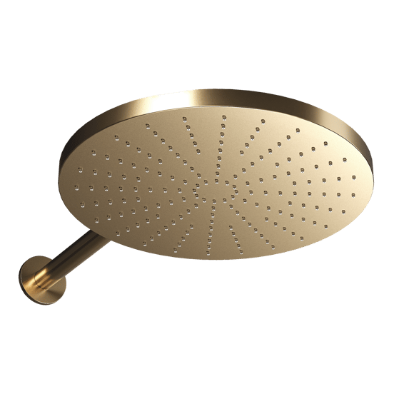 Blaufoss Nola 300 Tête de douche rond 30 cm avec support mural brushed champagne gold