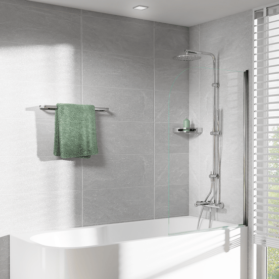 Blaufoss Patio handdoekhouder chroom 60cm