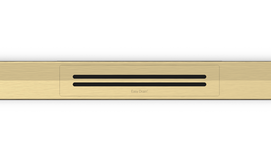 Easy Drain R-Line Clean Color caniveau de douche 80cm Brushed Brass