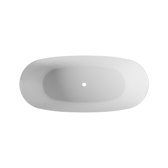 Luca Varess Sutilo ovaal vrijstaand bad 170 x 75 cm acryl Glanzend Wit