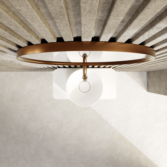 Balmani Auro ronde toiletspiegel Brushed Rosegold Ø 45 cm