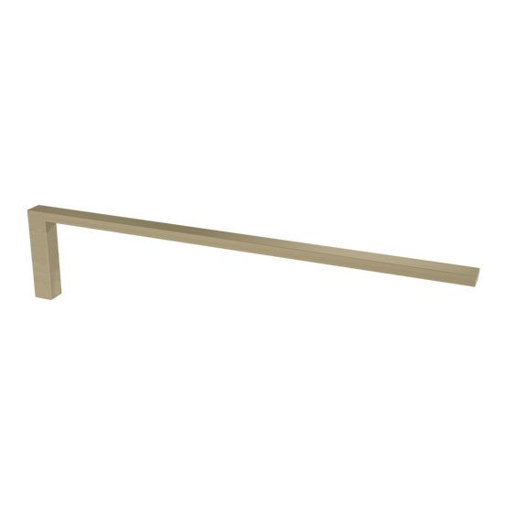 Blaufoss Noma porte-serviette Brushed Champagne Gold 41 cm