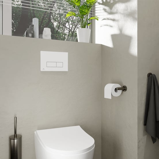 Oleas M2 bedieningspaneel Hoogglans Wit voor Ideal Standard ProSys inbouwreservoir