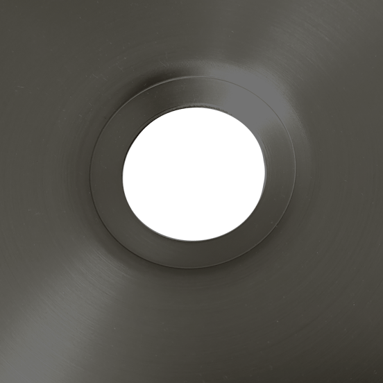 Balmani Accia vasque à poser acier inoxydable Brushed GunMetal rond Ø 36 cm