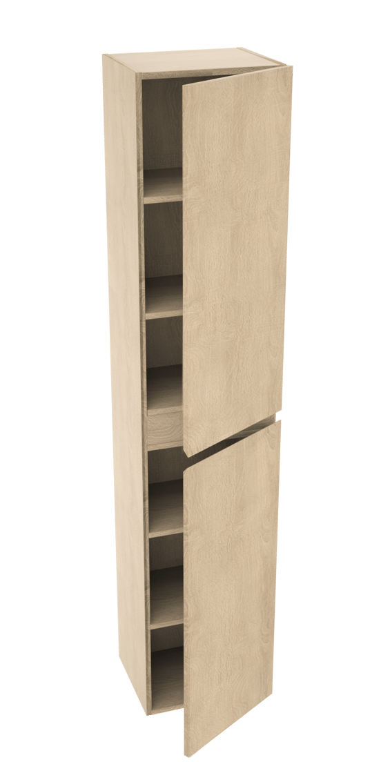 Linie Lado colonne salle de bains suspendue chêne blanc 35 x 30 x 170 cm