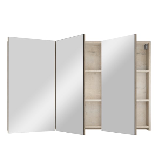 Linie Montro armoire de toilette 100 x 75 cm chêne gris