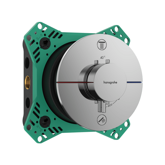 Hansgrohe Showerselect Comfort S thermostat de douche encastré 2 évacuations chrome brillant