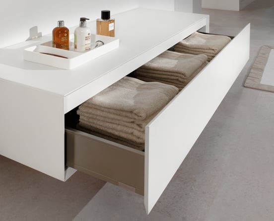 Balmani Spazio Kosmetikschale mit Solid Surface, 32 x 22 cm