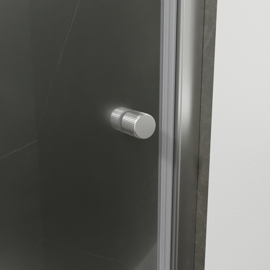 Luca Varess Kuresa douche draaideur 95 x 200 cm helder glas glans chroom profiel