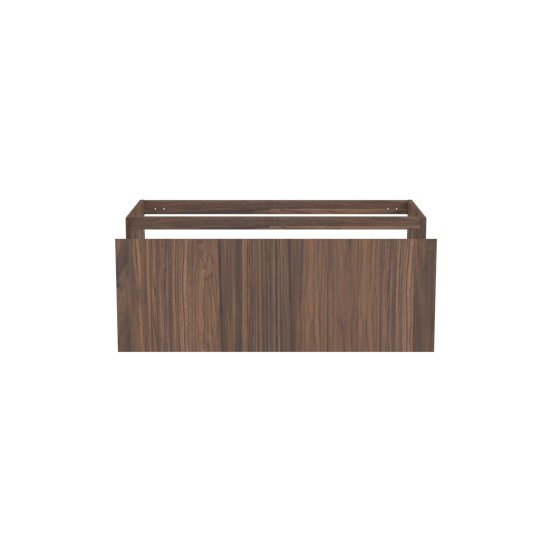 Balmani Idra zwevende wastafelonderkast 120 x 55 cm fineer notenhout 2 lades