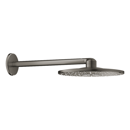 Grohe Rainshower SmartActive 310 Regendusche Duschkopf: Rund, Wandmontage, 31 cm, Brushed Hard Graphite