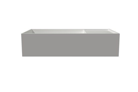 Balmani Forma hängendes WC-Möbel-Set, 42 x 21 cm, Eiche Natur, mit Loop Waschtisch in mattem Solid Surface