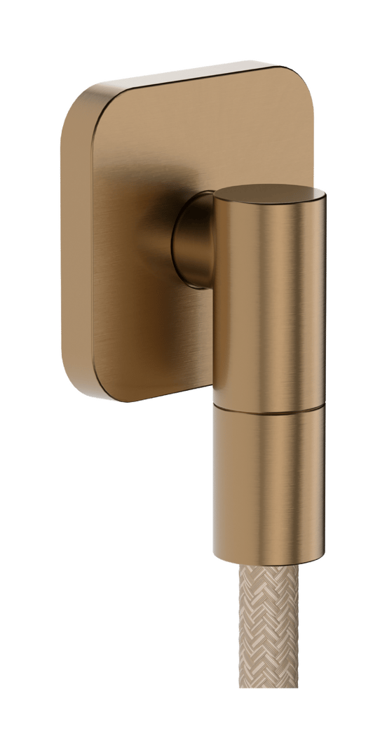 Hansgrohe FixFit Fine Q doucheslangaansluiting 1/2" Brushed Bronze