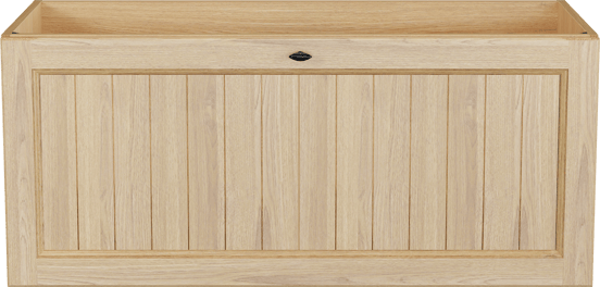 Balmani Lemon meuble sous-lavabo suspendu 120 x 55 cm Placage chêne naturel 2 tiroirs