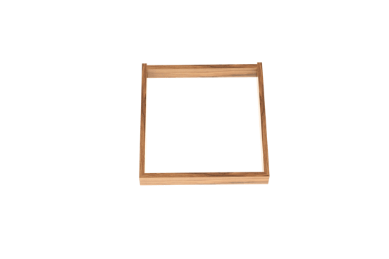 Balmani Lucida sokkel voor badkamerkast teakhout 45 x 33 cm