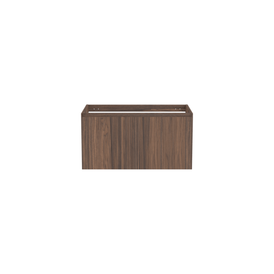 Balmani Idra zwevende wastafelonderkast 90 x 55 cm fineer notenhout 2 lades