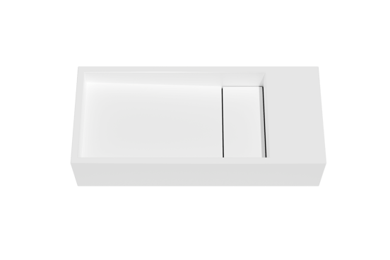 Balmani Mood lave-mains 45 x 20 cm Mat Wit Solid Surface