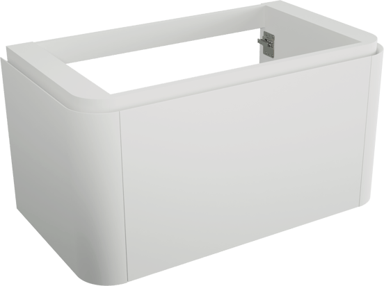 Balmani Moon meuble sous-lavabo suspendu 100 x 55 cm blanc mat 2 tiroirs
