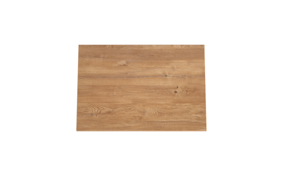 Storke Panton Einzelwaschtischplatte, Melamin in roher Eiche, 75 x 52 cm