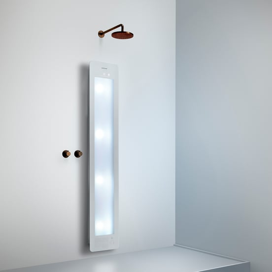 Sunshower Plus L Infrarot und UV Flache Aufputz Befestigung white