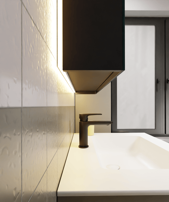 Luca Varess LED Spiegelschrankbeleuchtung: 60 x 75 cm,