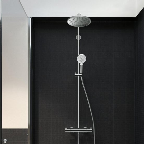 Hansgrohe Crometta S240 Duschsystem: Chrom Glänzend