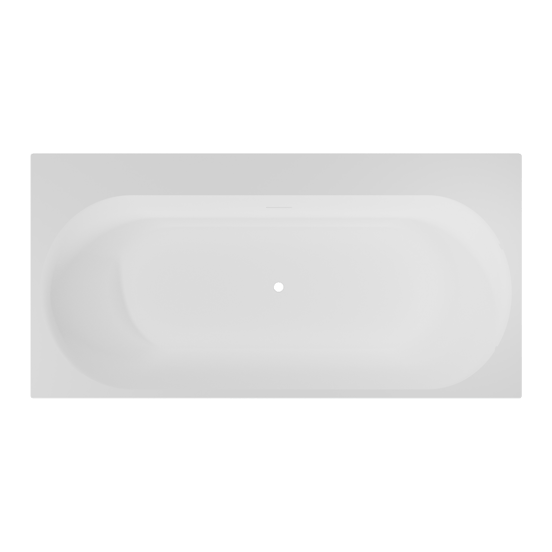 Luca Varess Siesta Rechteckige Freistehende Badewanne: 180 x 90 cm, Acryl, Weiß matt