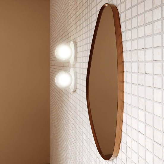 Balmani Auro organische toiletspiegel Brushed Rosegold 35 x 60 cm