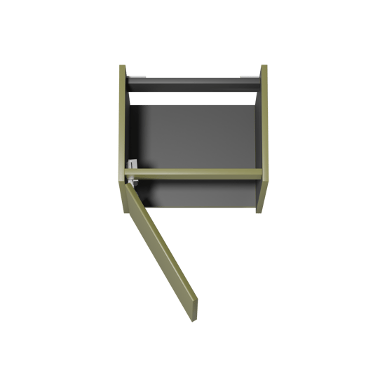 Storke Seda meuble sous-vasque suspendu 45 x 35 cm vert olive porte