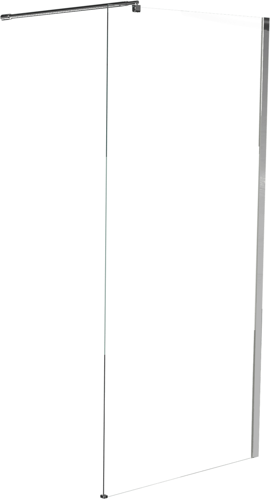 Linie Walk-In Walk-In Dusche: 140 x 200 cm, Klarglas, Chrom Profil, glänzend