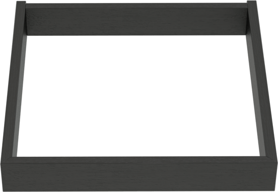 Balmani Lucida socle pour colonne salle de bains chêne noir 45 x 33 cm