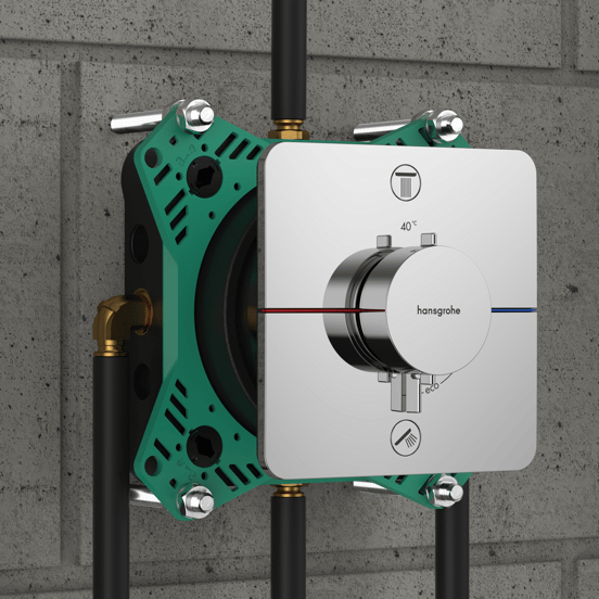 Hansgrohe Showerselect Comfort Q inbouw thermostaat 2 uitgangen glanzend chroom