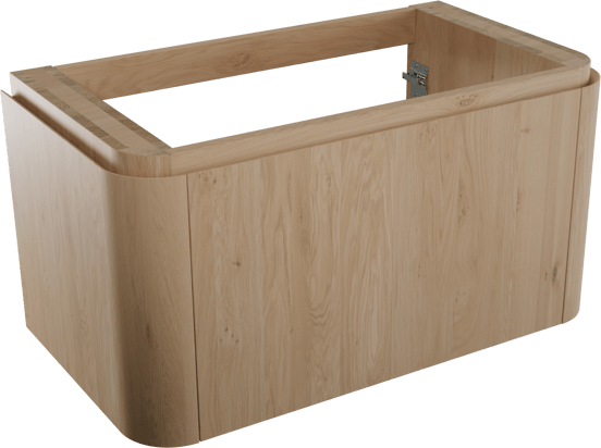 Balmani Moon zwevende wastafelonderkast 100 x 55 cm natuur eik 2 lades