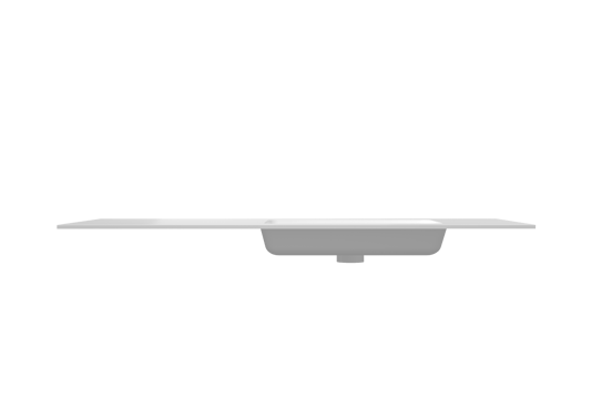 Storke Mata Waschtisch, rechts, Solid Surface matt, 140 x 52 cm, Schrankkombination 35 cm