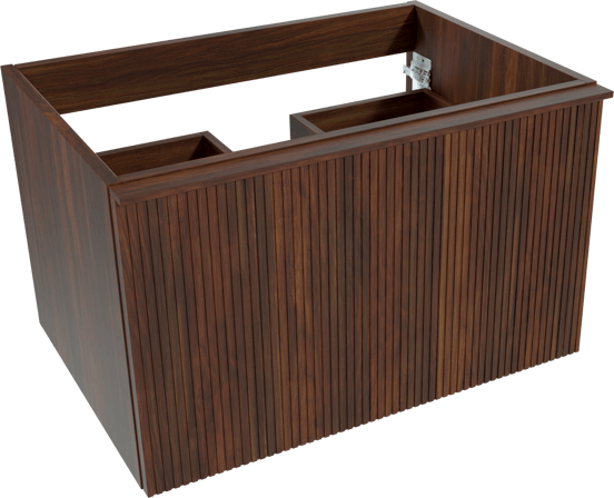 Balmani Forma meuble sous-vasque suspendu 75 x 55 cm noyer Américain 2 tiroirs