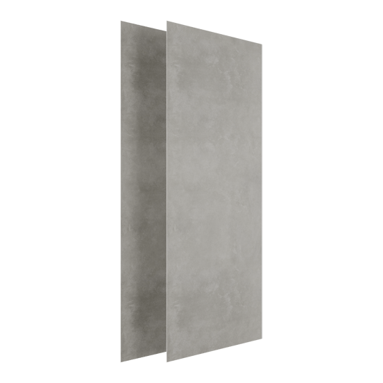 Linie Fresco Duschrückwand Set 2 x 90x210 cm, SPC, Pebble Grey