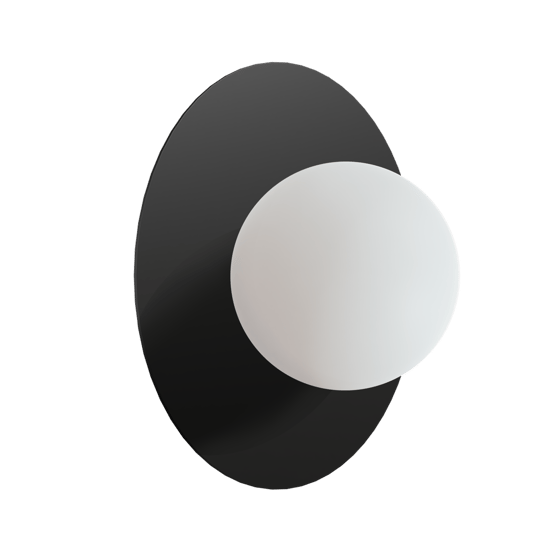 Balmani Pelota Disc small LED Spiegelbeleuchtung: 16 cm, Schwarz