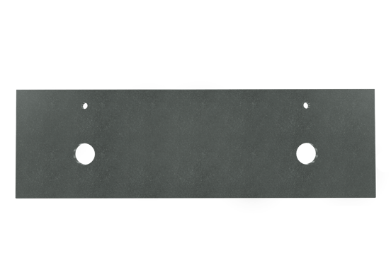 Balmani Rock dubbel wastafelblad voor drie wastafelonderkasten verzoete graniet 180 x 55 cm