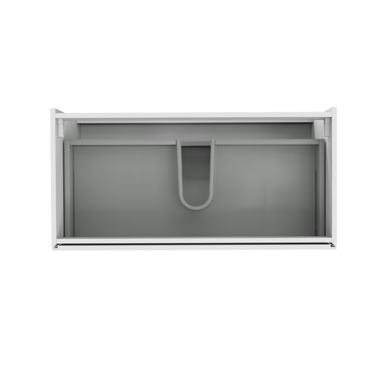 Storke Edge zwevende wastafelonderkast 105 x 52 cm Hoogglans Wit 2 lades