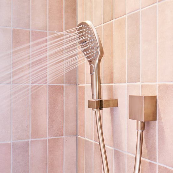 Hansgrohe FixFit Square doucheslangaansluiting 1/2" Brushed Bronze