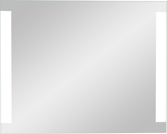 Linie Lunar rechthoekig badkamerspiegel 100 x 80 cm met spiegelverlichting