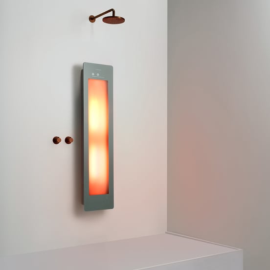 Sunshower One M Infrarood Vlakke opbouw organic grey