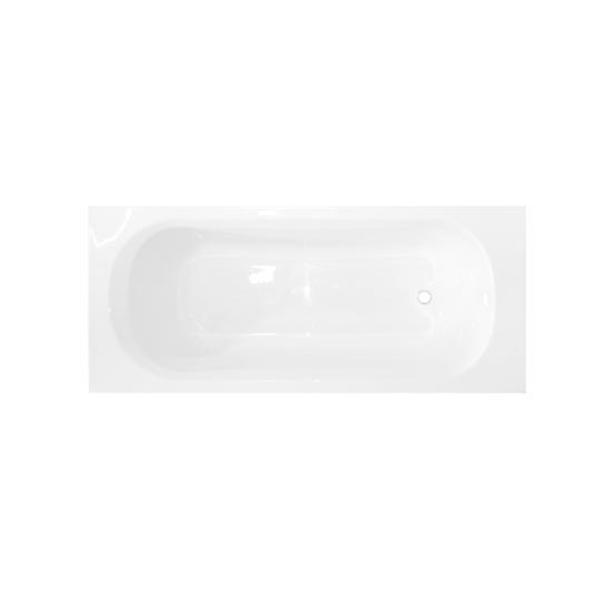 Linie Tessa eenpersoons inbouwbad 160 x 70 cm acryl Glanzend Wit