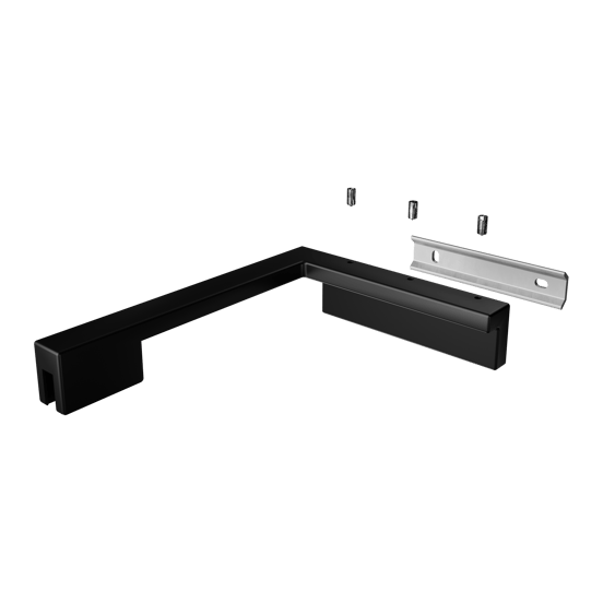 Balmani Modular korte stabilisatiestang links 18x14cm mat zwart