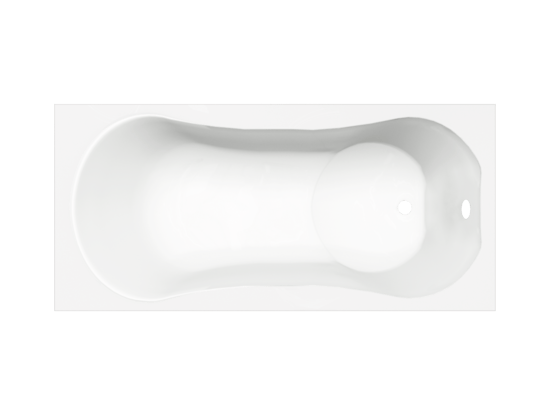 Luca Varess Trasime Einbaubadewanne 170 x 80 cm, Acryl Weiß mat