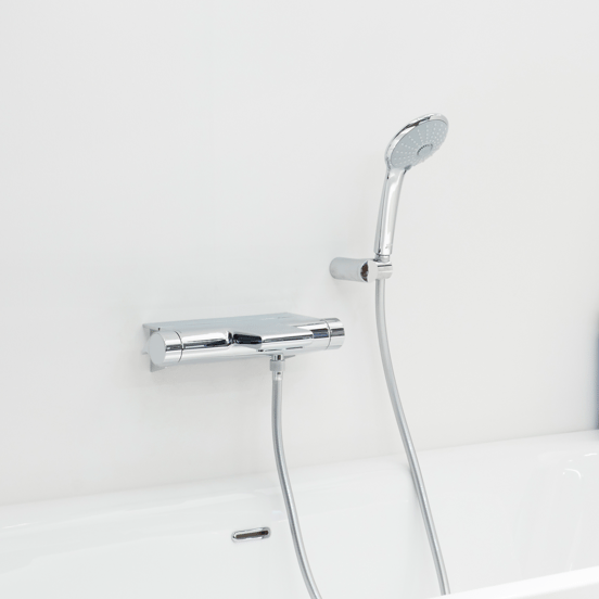 Grohe Grohtherm 2000 thermostatische badkraan glanzend chroom